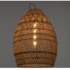 GloboStar TAHITI Vintage �������� ��������� ������ �������� 1 x E27 ���� ������ Bamboo �38 x Y50cm - (00710)
