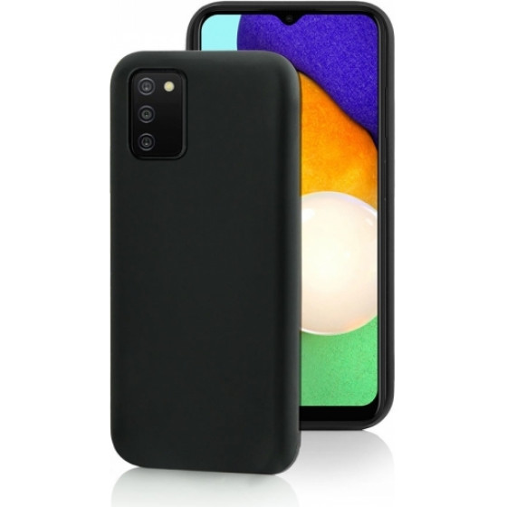 Fonex TPU case 0.6mm Samsung A03s black backcover - (BLK1575B)
