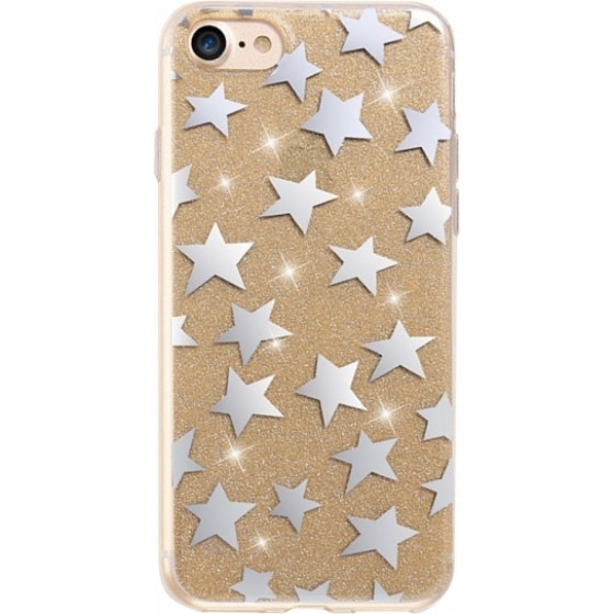 iSelf SPD TPU STARS Iphone 7 / 8 PLUS Gold backcover - (SPDSTAIP7PG)