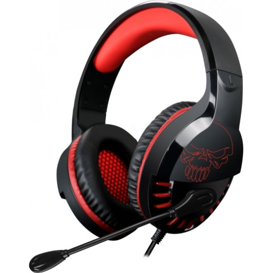 Spirit of gamer sog pro-h3 stereo headphones mic jack 3.5mm Nintendo Switch red black - (MIC-PH3SW)