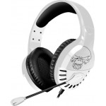 Spirit of gamer sog pro-h3 stereo headphones mic jack 3.5mm PS5 / PS4 white - (MIC-PH3PS5)