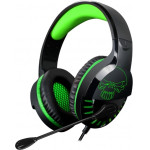 Spirit of gamer sog pro-h3 stereo headphones mic jack 3.5mm XBOX ONE green black - (MIC-PH3XXS)