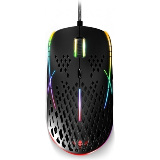 Spirit of gamer sog xpert m100 wired gaming mouse DPI 12400 RGB - (S-XM100)