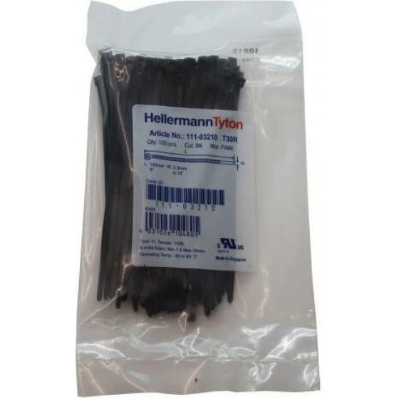 Hellermanntyton �������� 150 x 3.5 T30R PA66 ����� (100 ���.)
