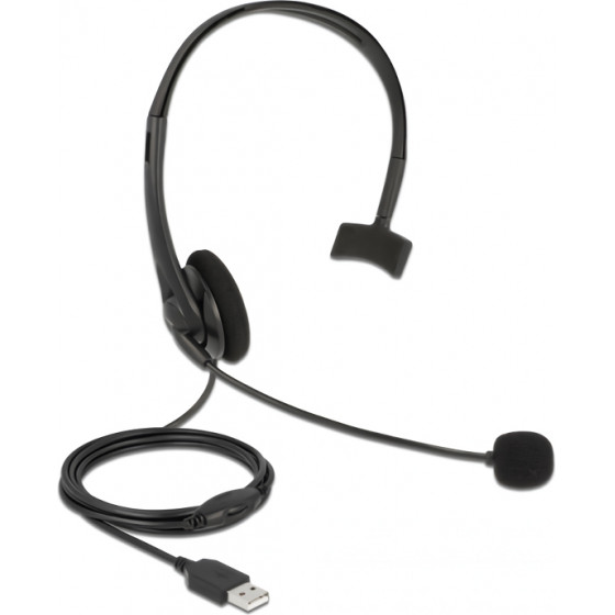 DeLock headphones �� ��������� mono USB volume control ����� - (27177)