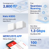 Mercusys Mesh Wi-Fi System Halo H30G, 1.3Gbps Dual Band, 2���, Version 1.0 - (HALO-H30G-2PACK)