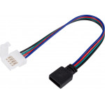 GloboStar ������������� ����������� IP20 - Strip To Power Connector 4 PIN ��� ����� 1 x RGB ������ LED ������� 10mm - (70741)