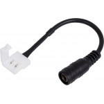 GloboStar ������������� ����������� IP20 - Strip To Power Connector 5.5*2.1 ��� ����� 1 x ��������� ������ LED ������� 10mm - (70740)