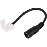 GloboStar ������������� ����������� IP20 - Strip To Power Connector 5.5*2.1 ��� ����� 1 x ��������� ������ LED ������� 8mm - (70739)