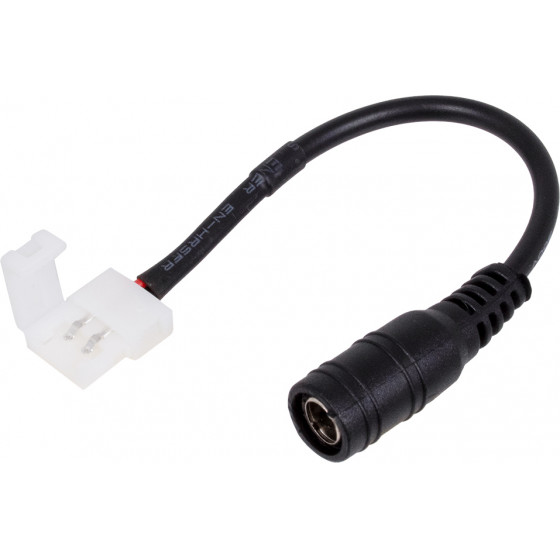 GloboStar ������������� ����������� IP20 - Strip To Power Connector 5.5*2.1 ��� ����� 1 x ��������� ������ LED ������� 8mm - (70739)