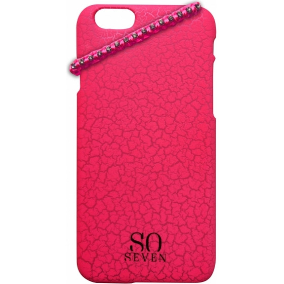 So Seven iphone 6 / 6s Pink Cracked Color +bracelet backcover - (SVNCSFPPKIP6)
