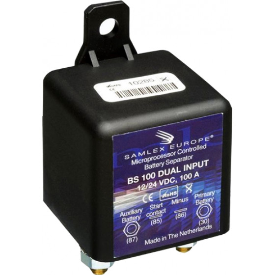 ����������� ��������� ��� 2 ��������� 100Amp Samlex BS-100 12V-24V