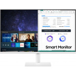 Samsung Smart monitor, FHD LCD VA WHITE, 27inch,16:9, 250CD/M2, 3000:1, 8MS, 1920x1080, 2x HDMI v2, Speaker, Remote, WiFi5, Smart, 2YW. - (LS27AM501NUXEN)