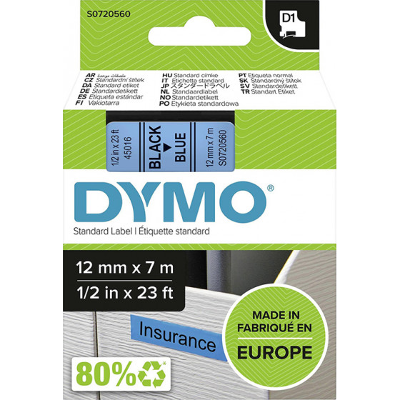 DYMO ������ ������������� D1 45016 12mm x 7m (����� �������� �� ���� �����) (S0720710) (DYMO40916) - (S0720560)
