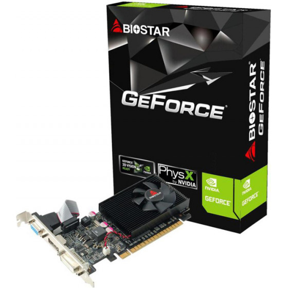 Biostar VGA GeForce GT610 , DDR3 2GB, 64bit - (VN6103THX6-SBARL-BS2)