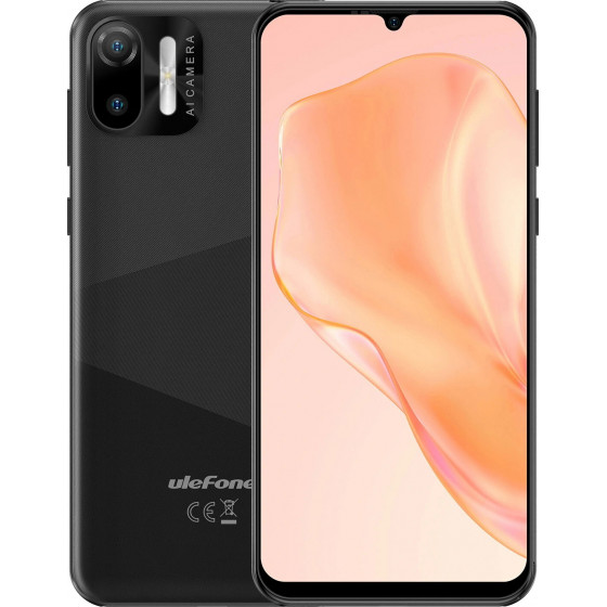 Ulefone Smartphone Note 6P, 6.1, 2/32GB, Android 11 Go Edition, ����� - (NOTE-6P-BK)