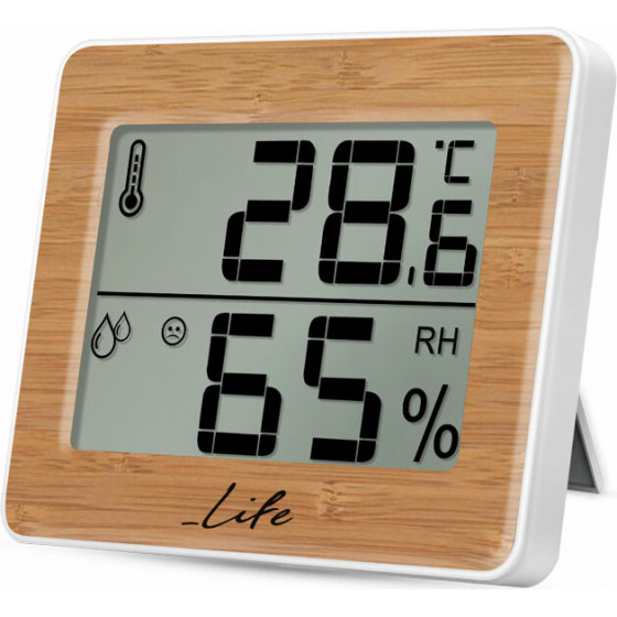 LIFE Gem Bamboo Edition Thermometer with hygrometer