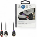 NEDIS CABW24010AT02 Subwoofer Cable RCA Male - 2x RCA Female 0.2 m Anthracite