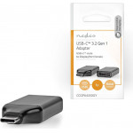 Nedis CCGP64350GY USB Adapter USB 3.2 Gen 1 USB-C Male DisplayPort Female Black