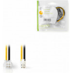 NEDIS CCGP74310VA015 Internal Power Cable P4 Male - P4 Female 0.15 m Various