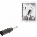 NEDIS COTP15942BK XLR Adapter Mono XLR 3-pin Male - 6.35 mm Male Black