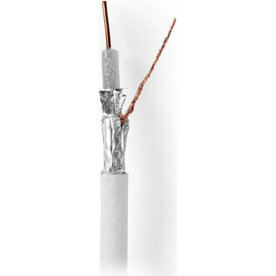NEDIS CSBR4050WT1000 Coax Cable 4G / LTE-Proof 100 m Reel White