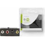 NEDIS CVGB31902BK Switchable SCART Adapter SCART Male - S-Video Female + 3x RCA