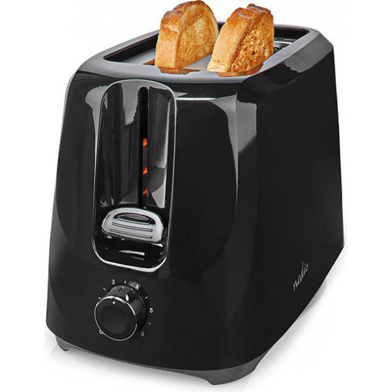 NEDIS KABT150EBK Toaster 2 Slots Browning levels: 6 Black