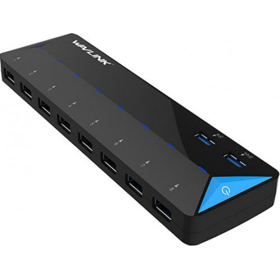 Wavlink superspeed USB3.0 10-Port hub & power supply - (WL-UH3101)