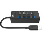 Wavlink superspeed USB 3.0 4 Port hub with individual power switches - (WL-UH30414)