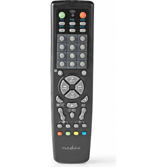 NEDIS TVRC2200BK Universal Remote Control Preprogrammed Control 10 Devices