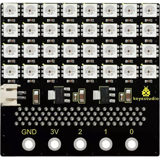 Keyestudio SK6812 4x8 LED dot matrix shield ��� Micro:bit - (KS0315)