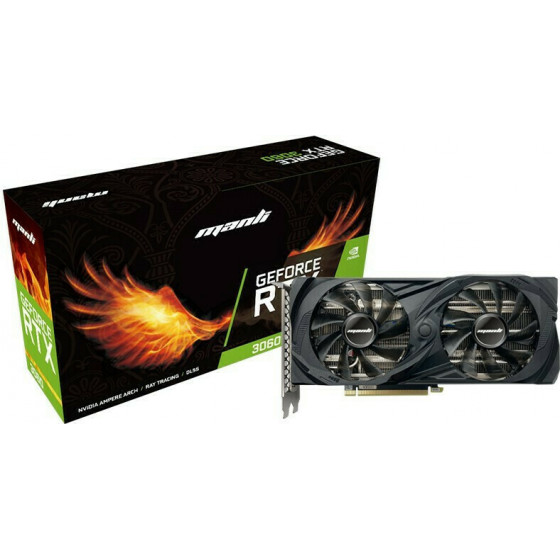 Manli GeForce RTX 3060 12GB Manli Blower LHR - (N63030600M14994)