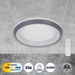 GloboStar ���������� ������ ������ LED CCT 55W 6376lm 120� AC 220-240V �� ��������������� All In One ����� ����� 6000k+������ ����� 4500k+����� ����� 2700k Dimmable �48cm - ������� - 3 Years Warranty - (61042)