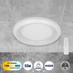 GloboStar ���������� ������ ������ LED CCT 55W 6376lm 120� AC 220-240V �� ��������������� All In One ����� ����� 6000k+������ ����� 4500k+����� ����� 2700k Dimmable �48cm - ����� - 3 Years Warranty - (61041)