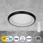 GloboStar ���������� ������ ������ LED CCT 55W 6376lm 120� AC 220-240V �� ��������������� All In One ����� ����� 6000k+������ ����� 4500k+����� ����� 2700k Dimmable �48cm - ����� - 3 Years Warranty - (61040)