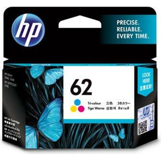 HP 62 Original Standard Yield Cyan, Magenta, Yellow - (C2P06AE)