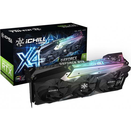 Inno3D GeForce RTX 3080 10GB ICHILL X4 LHR - (C30804-106XX-1810VA36H)