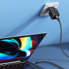 Usams ��������� ������ T45, USB Type-C, Super Si, PD, QC, 30W, ������ - (CC148TC01)