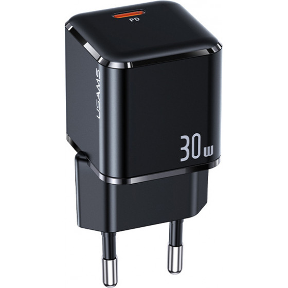 Usams ��������� ������ T45, USB Type-C, Super Si, PD, QC, 30W, ������ - (CC148TC01)
