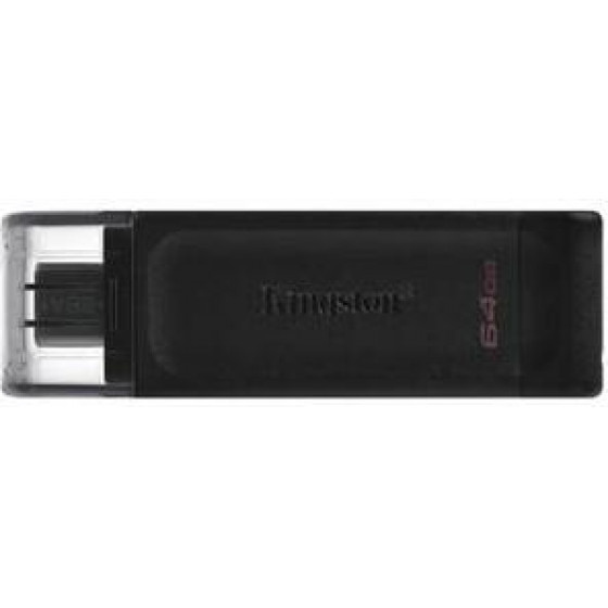 Kingston Technology DataTraveler 70 USB flash drive 64 GB USB Type-C 3.2 Gen 1 (3.1 Gen 1) Black - (DT70/64GB)