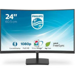 Philips E Line LED display 23.6inch 1920 x 1080 pixels Full HD Black - (241E1SC/00)