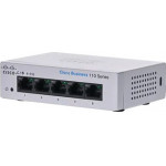 Cisco Switch Unmanaged 5-port GE, Desktop, Ext PS - (CBS110-5T-D-EU)