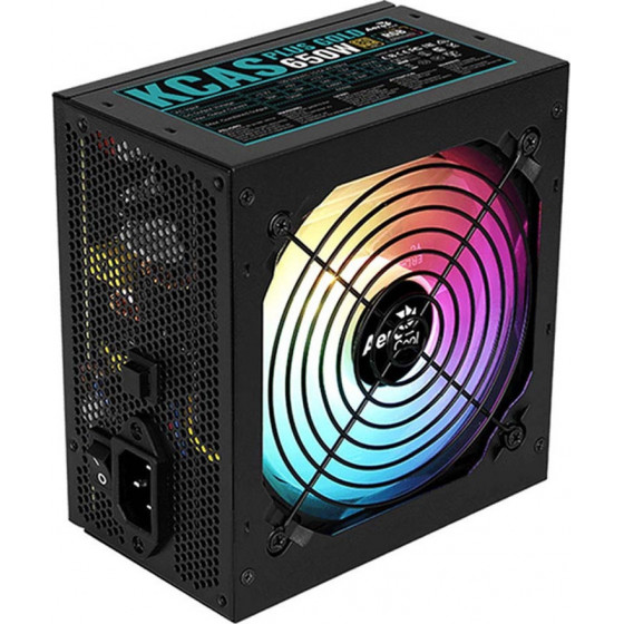 Aerocool KCAS 650W 80Plus Gold ARGB power supply unit - (AEROPGSKCAS+RGB650-G)