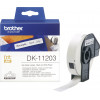 Brother DK-11203 Label Roll - Black on White, 17mm x 87mm - (DK11203)