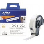 Brother DK-11203 Label Roll - Black on White, 17mm x 87mm - (DK11203)