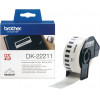Brother DK-22211 Continuous Film Label Roll - Black on White, 29mm - (DK22211)