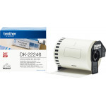 Brother DK-22246 Continuous Paper Label Roll - Black on White, 103mm wide - (DK22246)