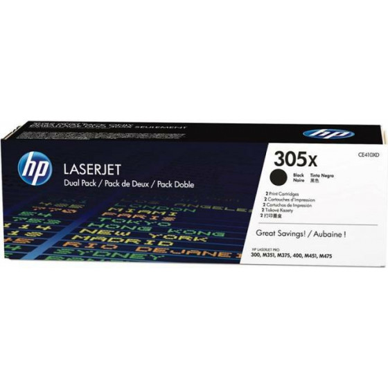 HP laser M451 black 2PACK - (CE410XD)