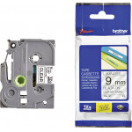 Brother TZe-121 Labelling Tape Cassette - Black on Clear, 9mm wide - (TZE121)